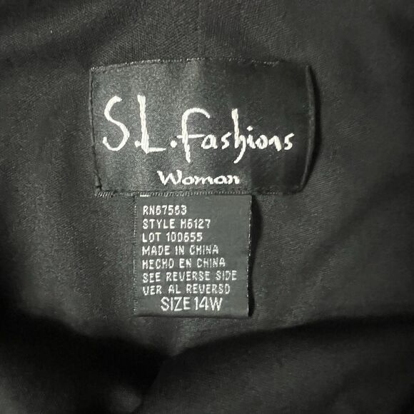 S.L. Fashions VTG Dress Black Velvet Midi Handkerchief Hem Witchy Whimsy Goth - Picture 6 of 9